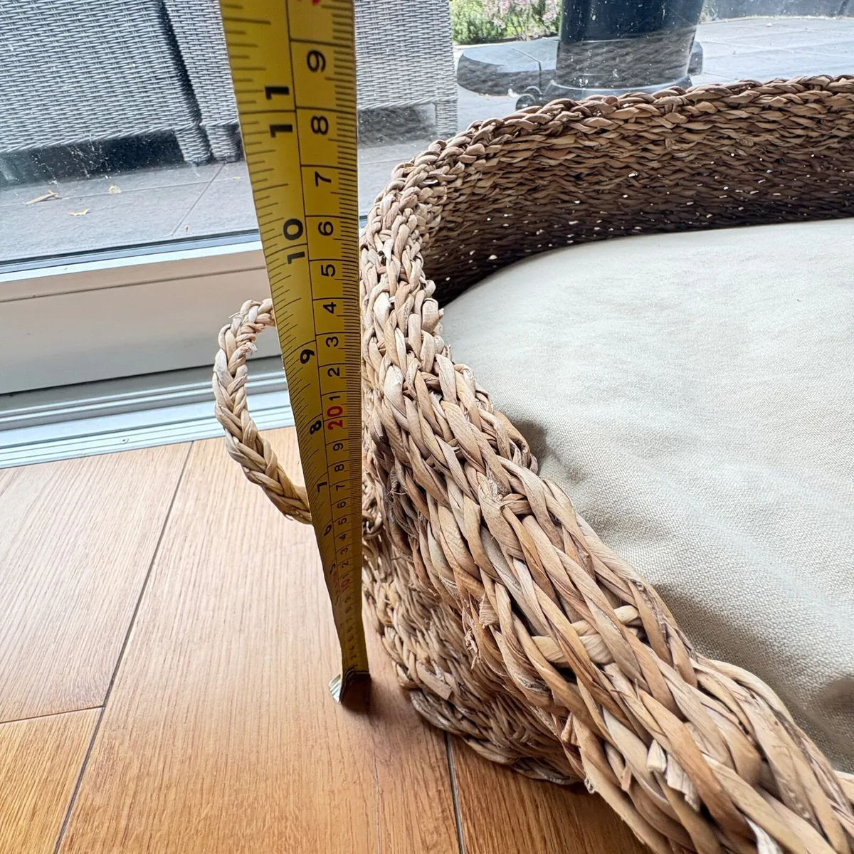 Dog Basket with Cushion - Image 3