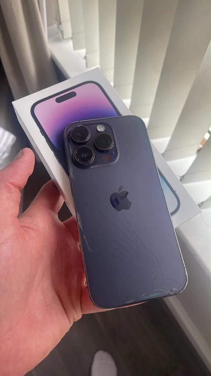 iPhone 14 Pro purple sim free 128GB with box - Image 4