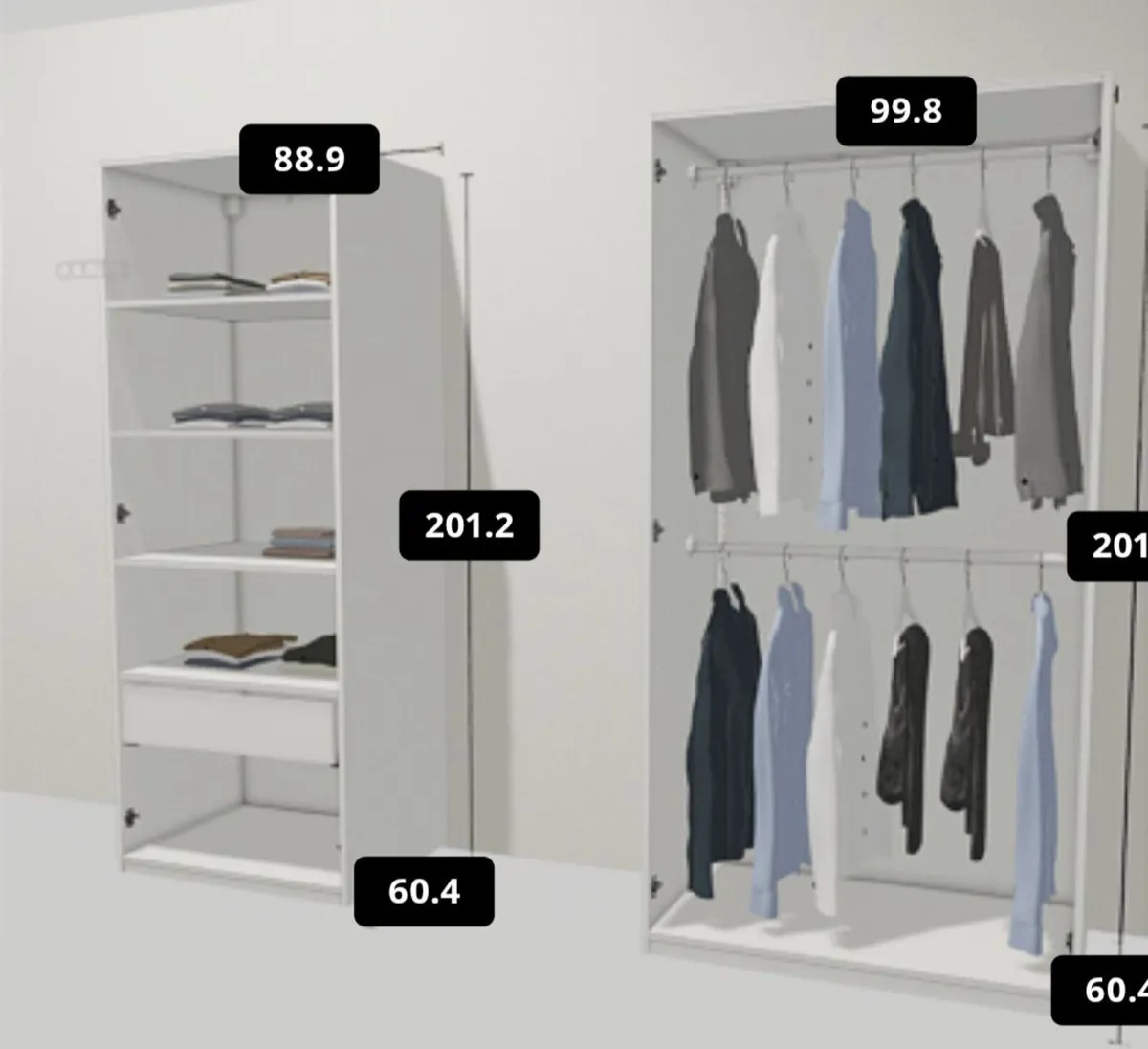 Wardrobe - IKEA Pax   5 mths - RRP € 505 - Image 2