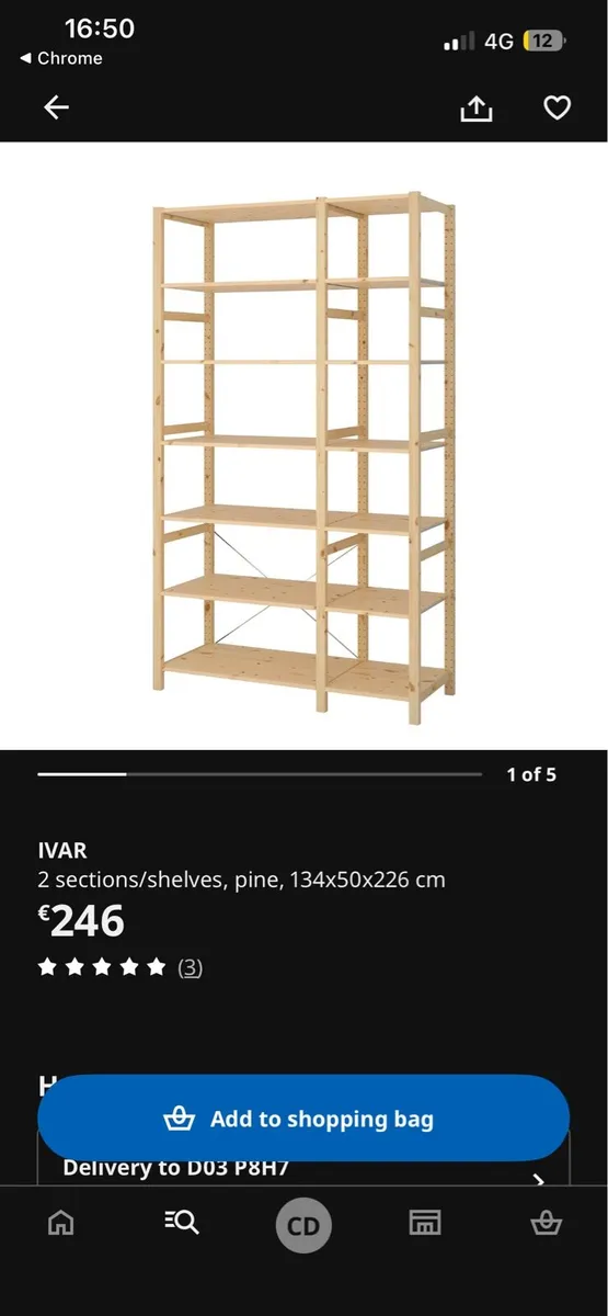 Ikea ivar shelving - Image 1