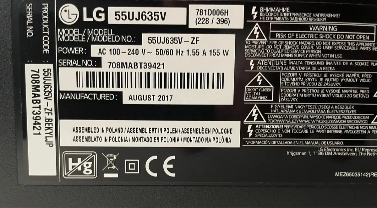 55” LG ULTRA HD 4k SMART TV - Image 2