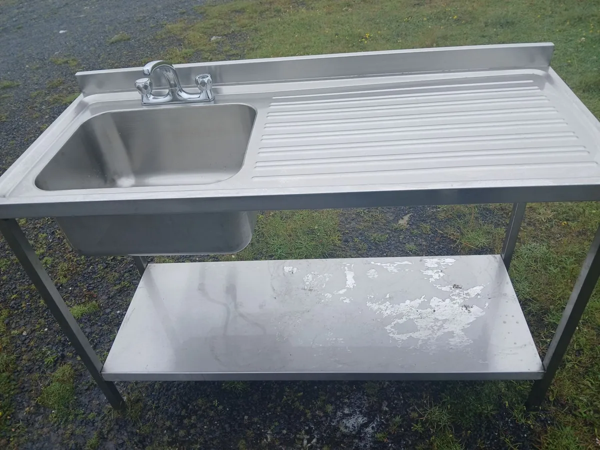 Staneless steel cabbinet sink unit complete - Image 2