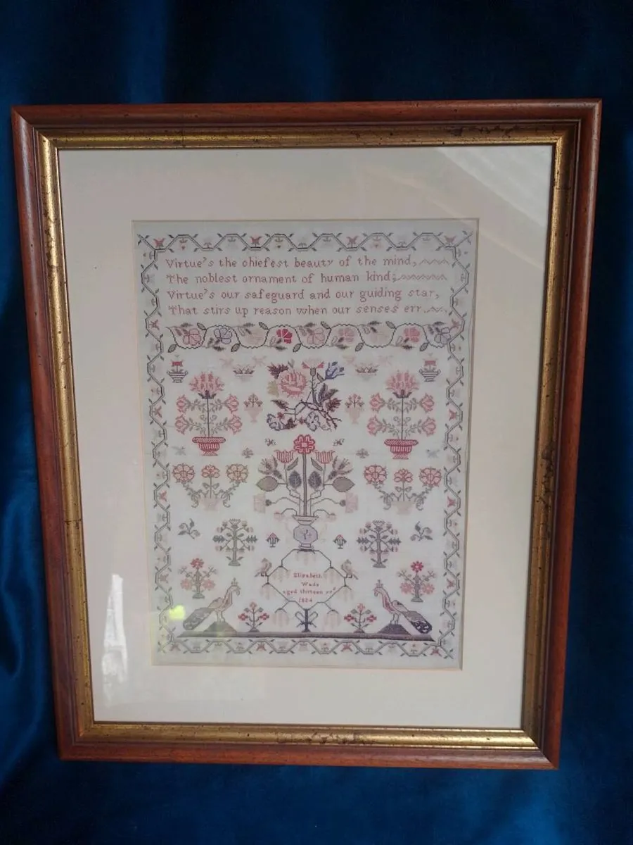 school needle work tapestry - Image 1