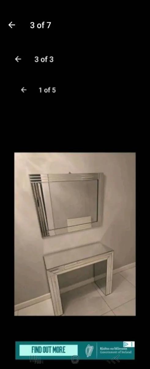 Console table & mirror - Image 3