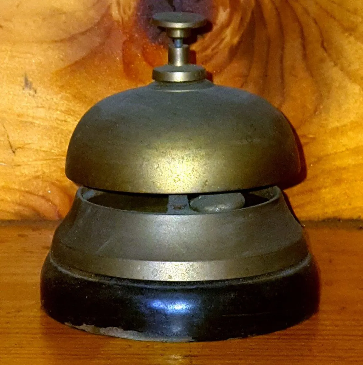Vintage Antique Brass Desk Bell - Image 4