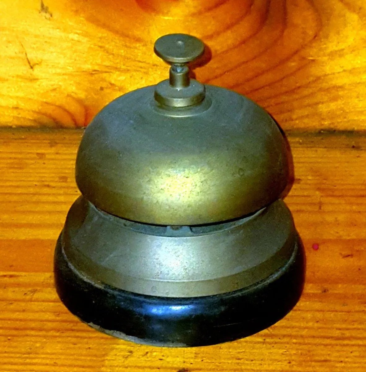 Vintage Antique Brass Desk Bell - Image 3