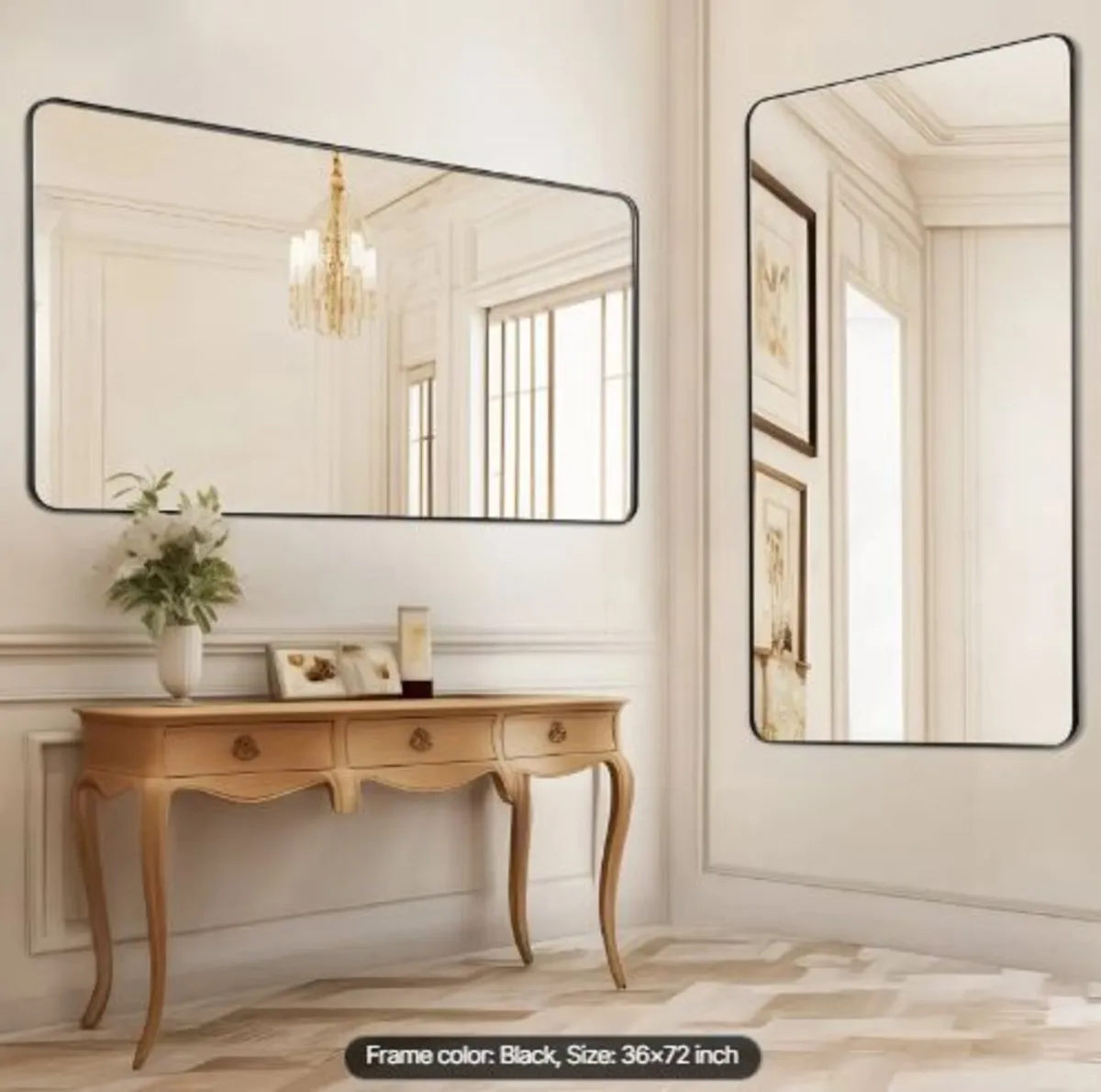 Wall Mounted Makeup Mirror - Image 1