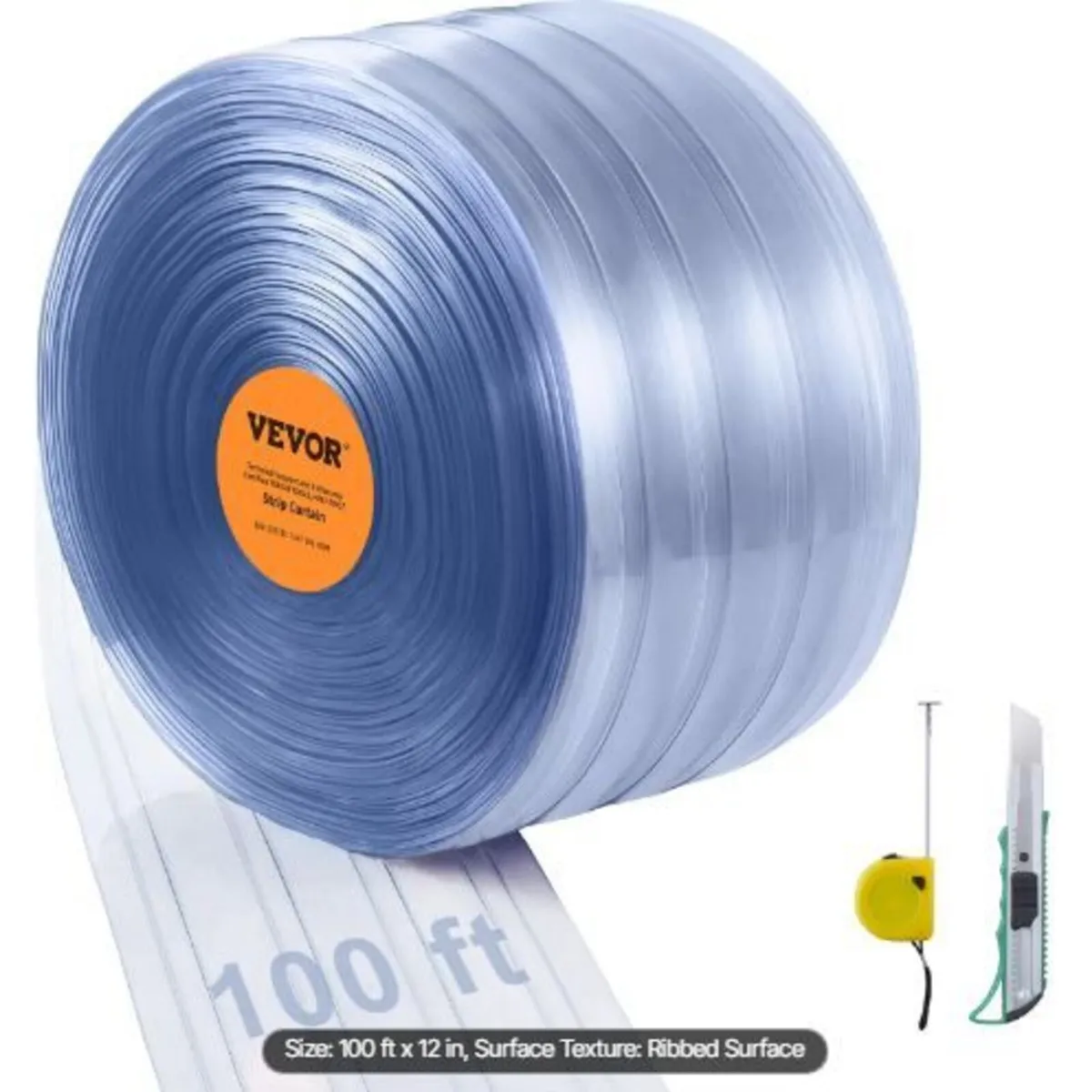 Strip Curtain, 100' Length x 12" Width x 0.12" - Image 2