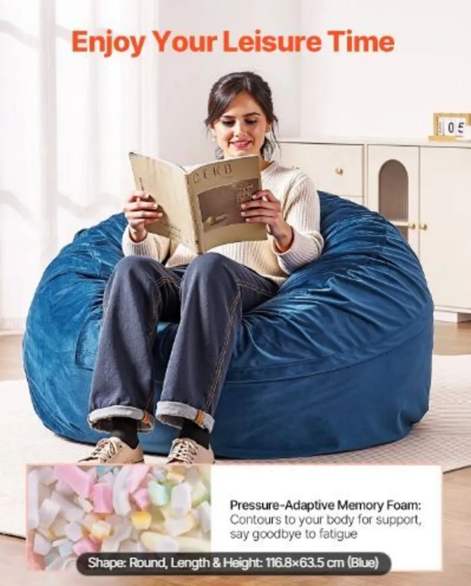 Bean Bag Chair, Round BeanBag - Image 1