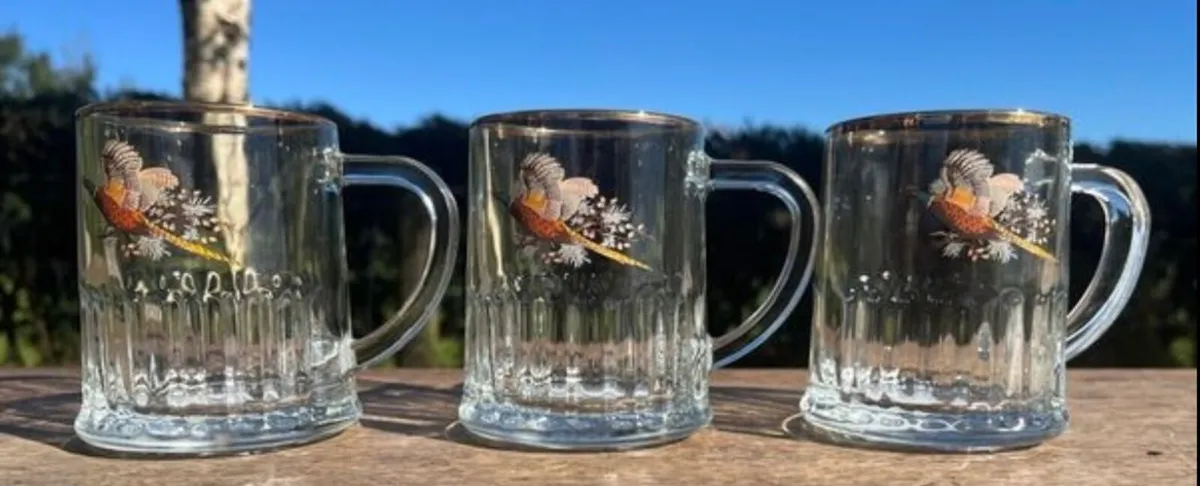 1970s pheasant glasses - Image 1