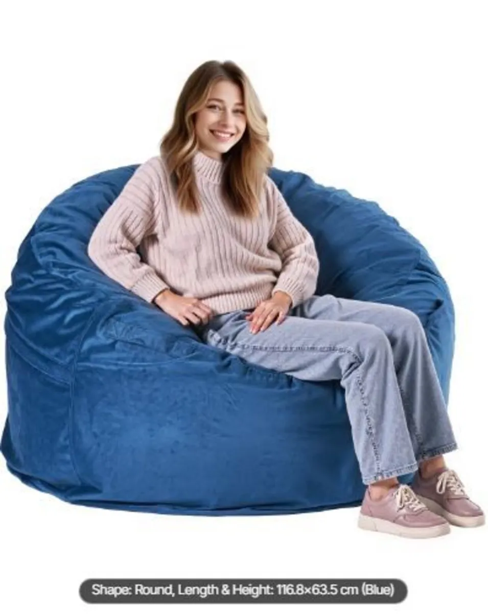 Bean Bag Chair, Round BeanBag - Image 3