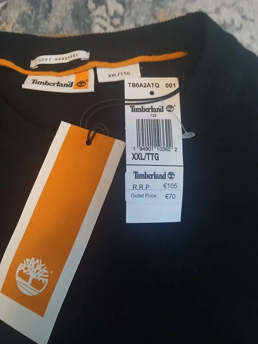 *NEW* Mens Timberland Black Jumper XXL - Image 2