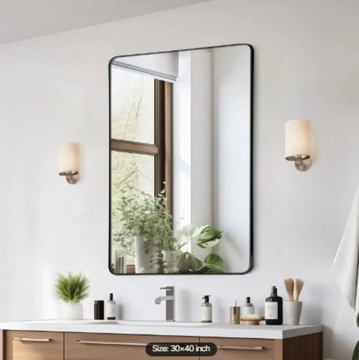 Wall Mounted Makeup Mirror - Image 1