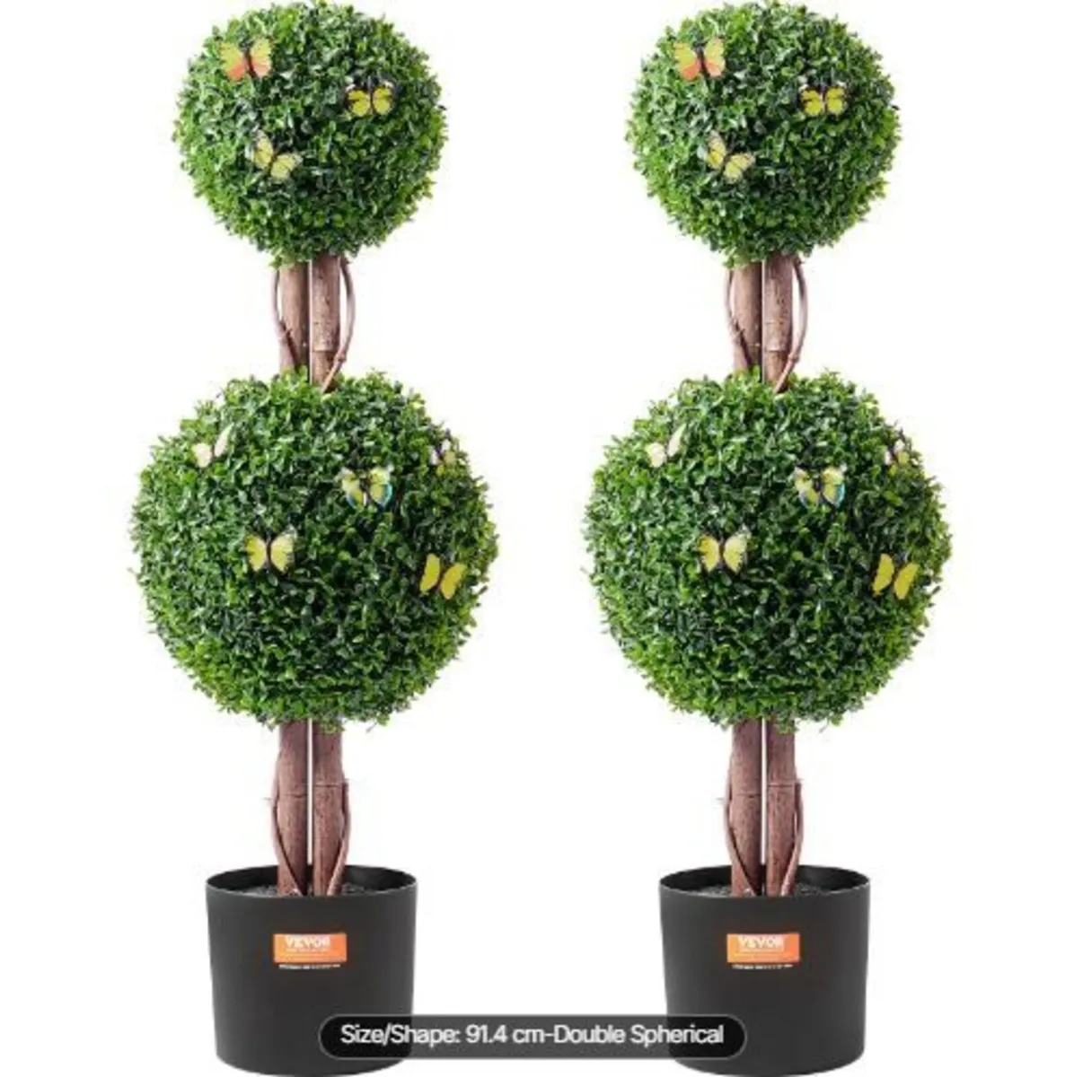 Artificial Boxwood Topiary Tree, 36 inch - Image 1