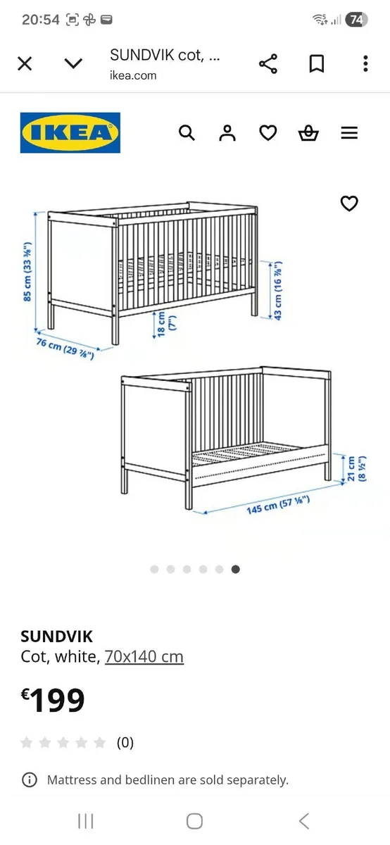 Toddler bed/ cot - Image 2