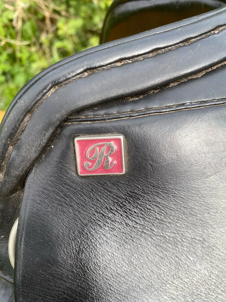 18.5 Rossnier black Leather saddle - Image 4