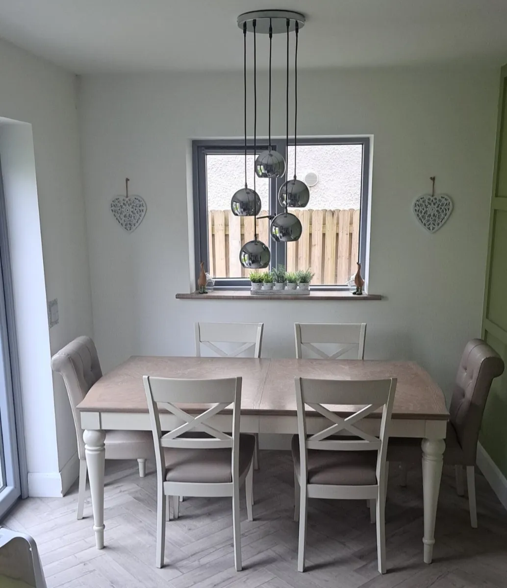 EZ LIVING Montreux Large Dining Table + 6 Chairs - Image 2