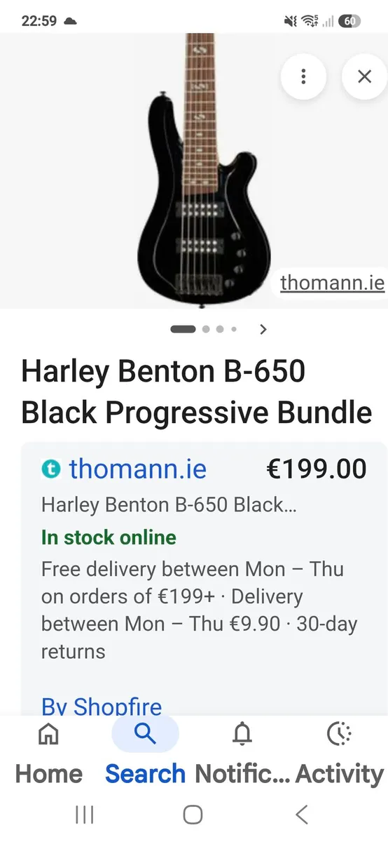 6 string bass - Image 1