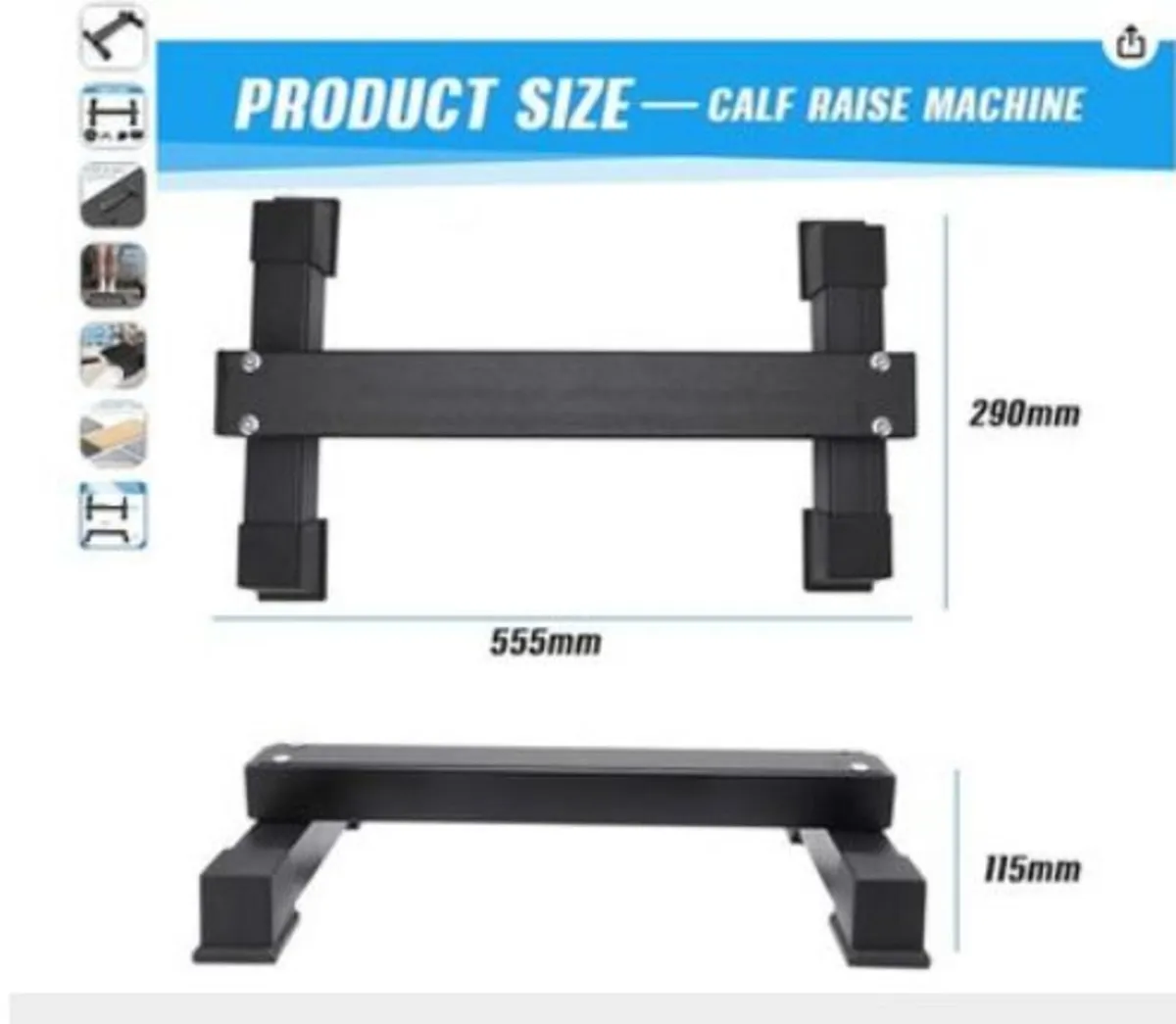 Steel Calf Raise Bar - Image 2