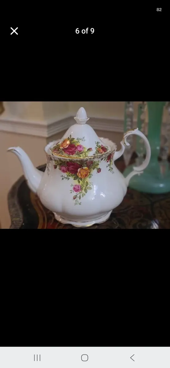 Royal Albert Old Country Roses large teapot - Image 3