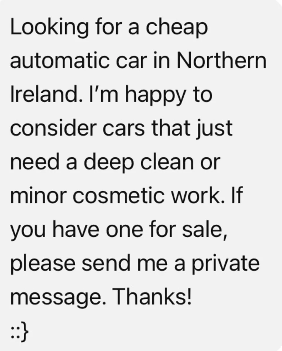 Looking for automatic cars