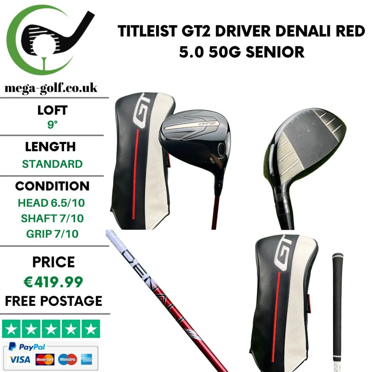 Titleist GT2 Driver / 9° / Senior - Image 1