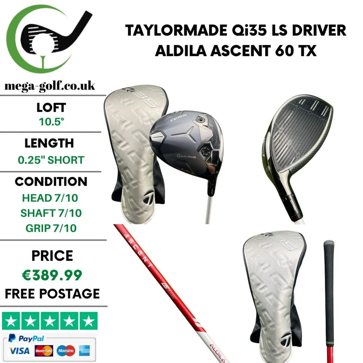 Taylormade Qi35 LS Driver / 10.5° / TX - Image 1