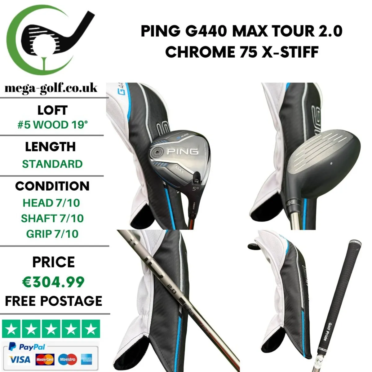 Ping G440 Max #5 Wood 19° / X-Sttiff - Image 1
