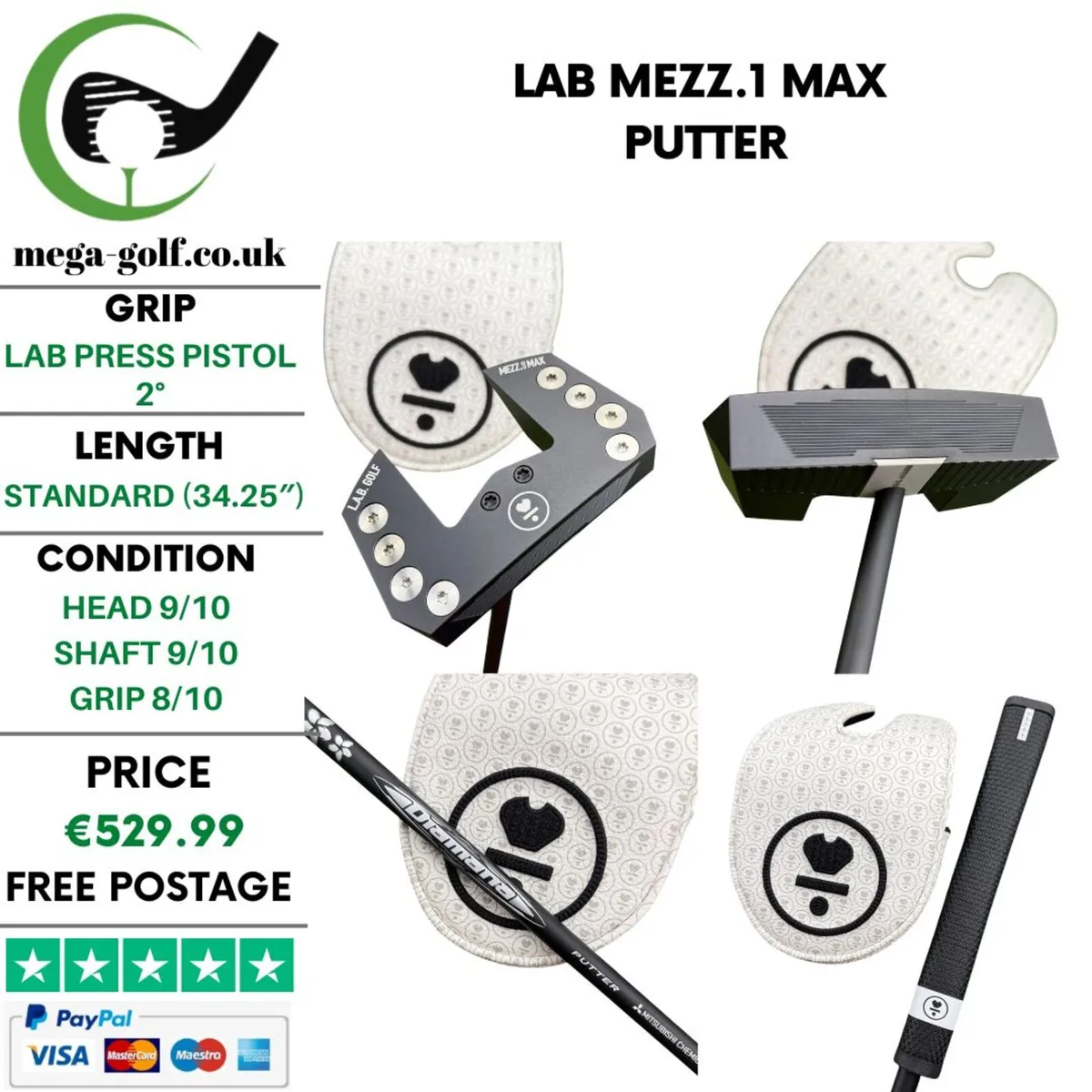 LAB Mezz.1 Max Putter / 34.25'' / Diamana - Image 1