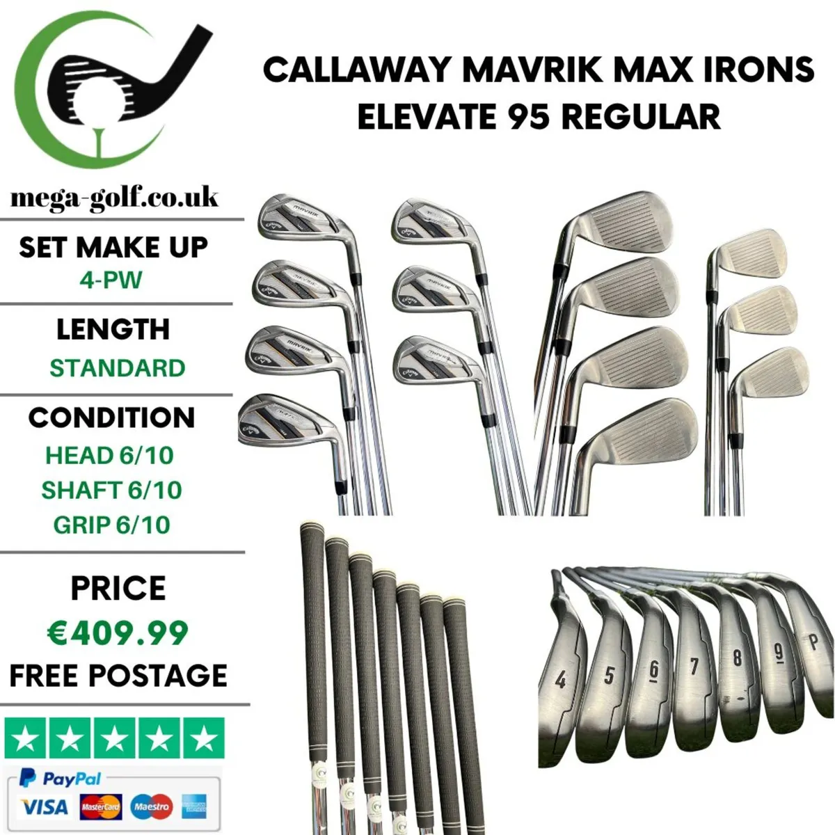 Callaway Mavrik Max Irons / 4-Pw / Regular - Image 1