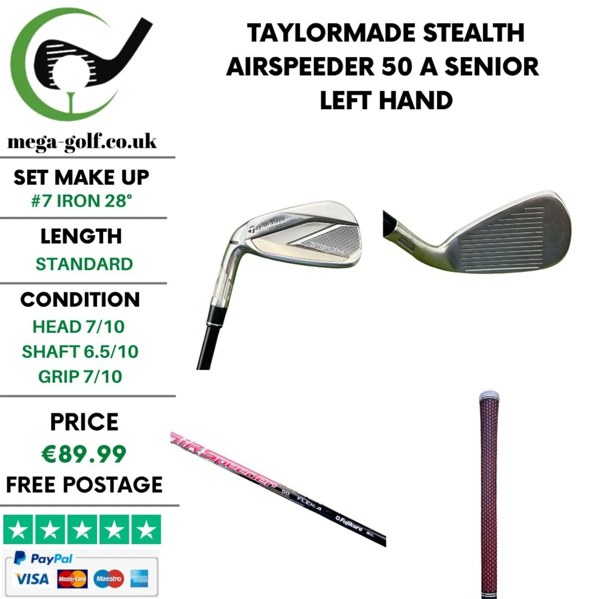 Taylormade Stealth #7 Iron 28° / Senior - Image 1