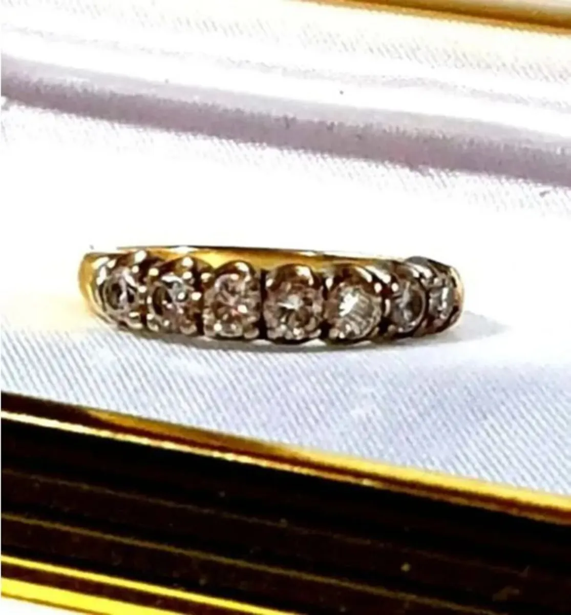 Victorian 18ct Gold Diamond Ring - Image 2