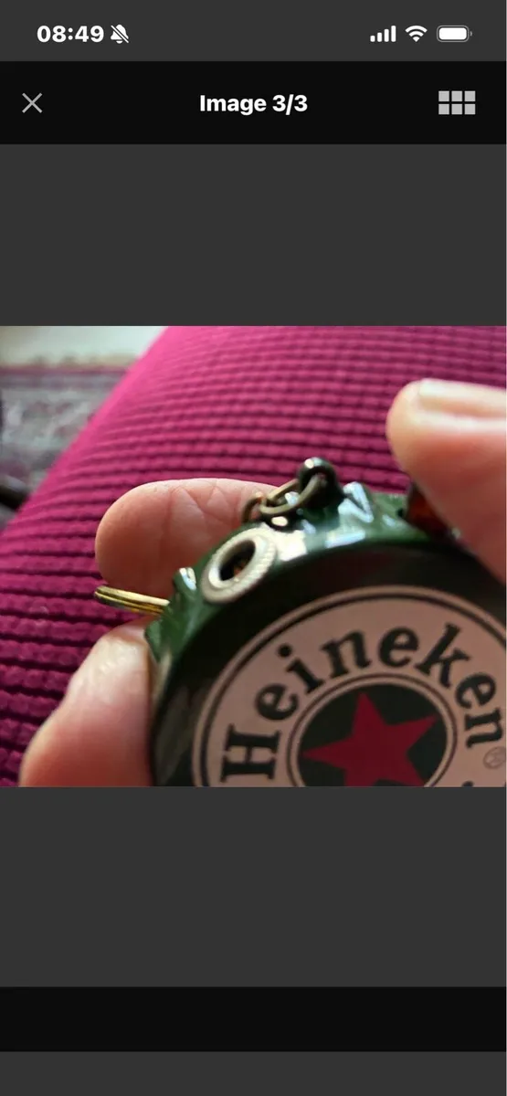 Heineken Lighter./ Key Ring /  Bottle Opener - Image 3