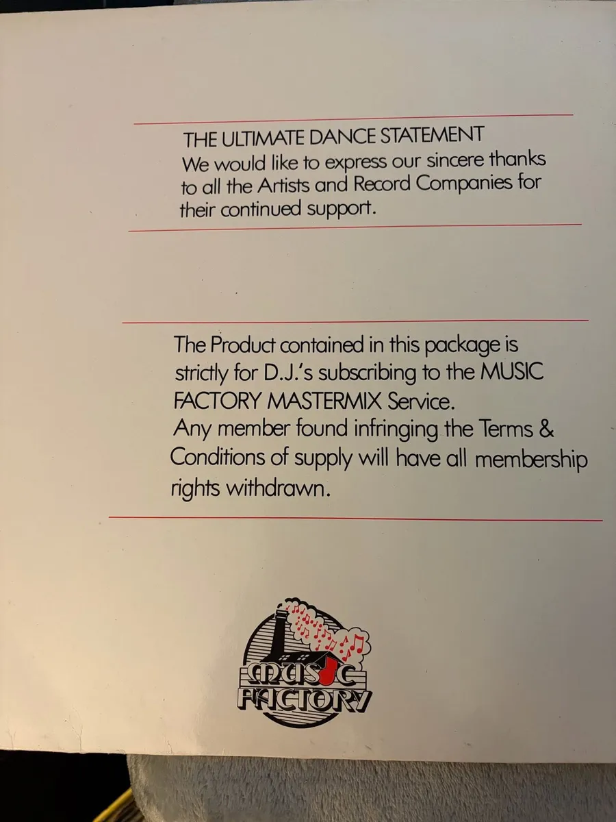 Music factory master mix 1990 - Image 3