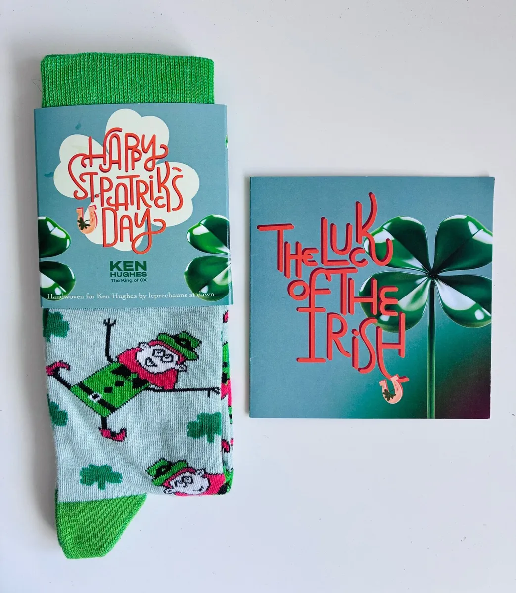 Irish Socksciety "Good luck / Ádh Mór Leprechaun" - Image 1