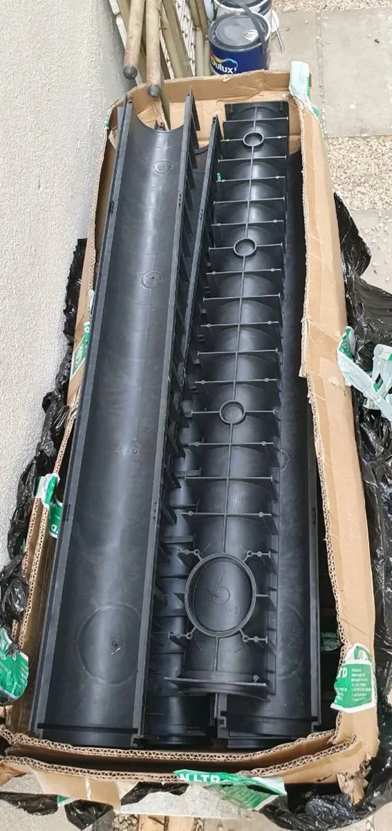 Plastic channel drain