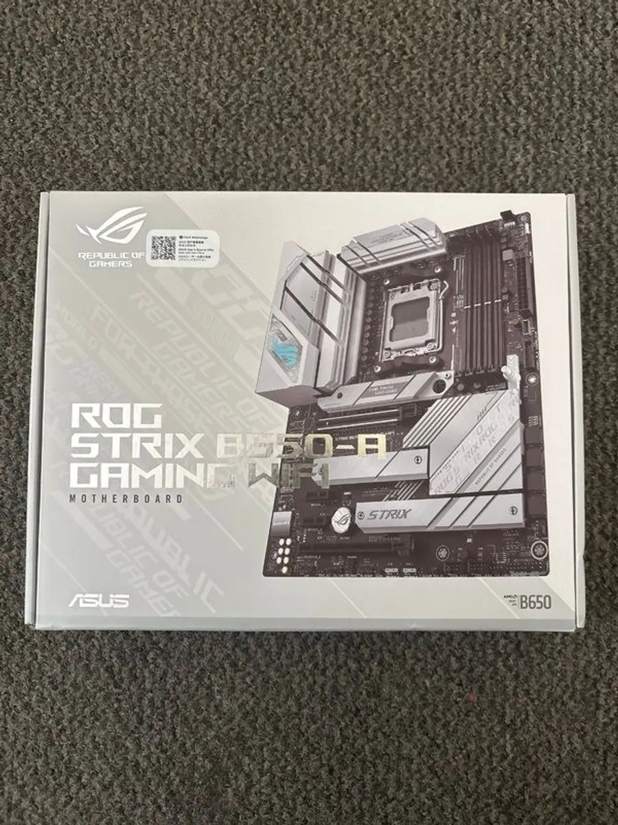 ASUS ROG Strix B650-A Gaming WiFi AM5 Motherboard, Brand New & Factory Sealed - Image 1