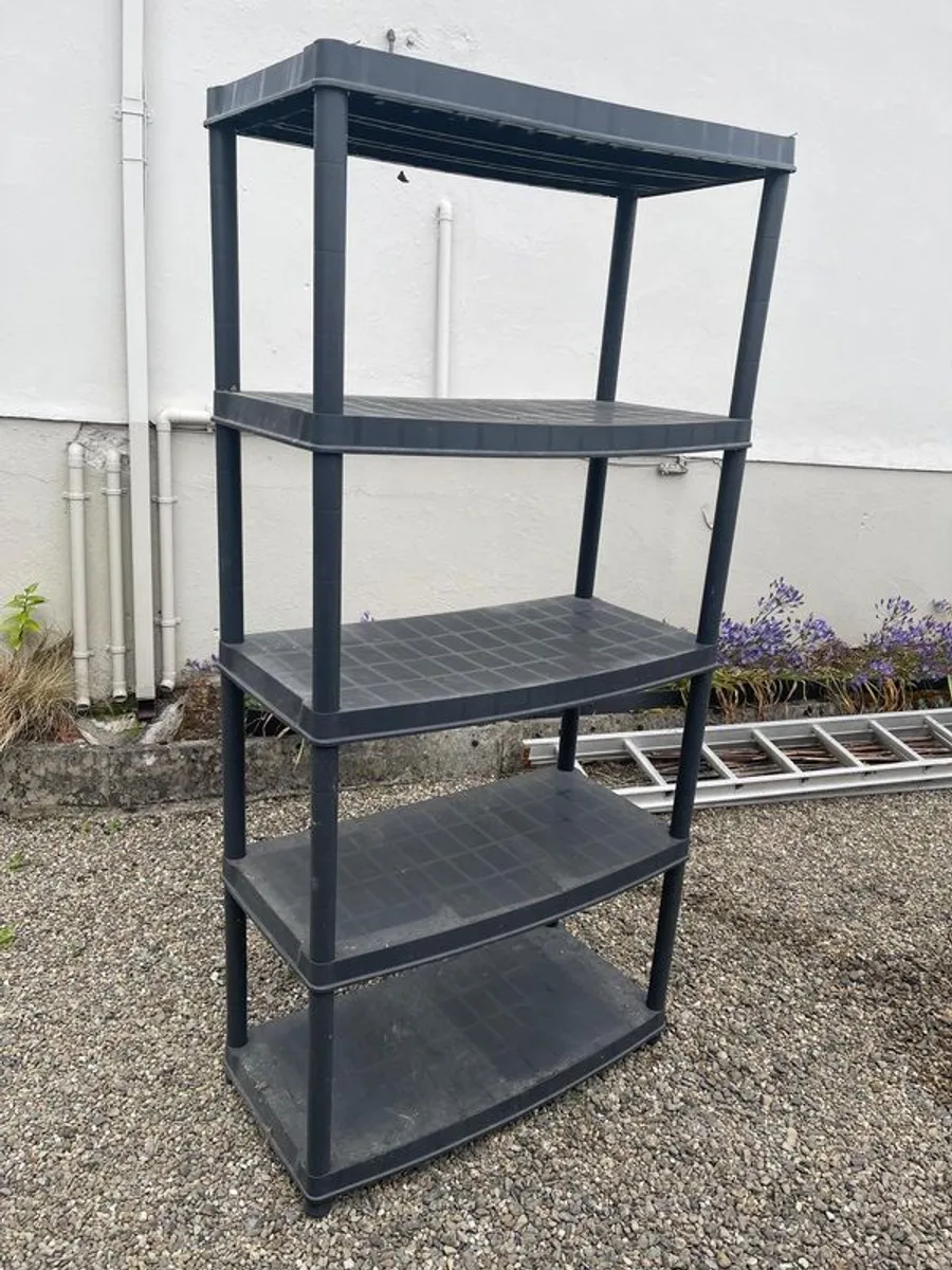 plastic shelving unit - Image 1