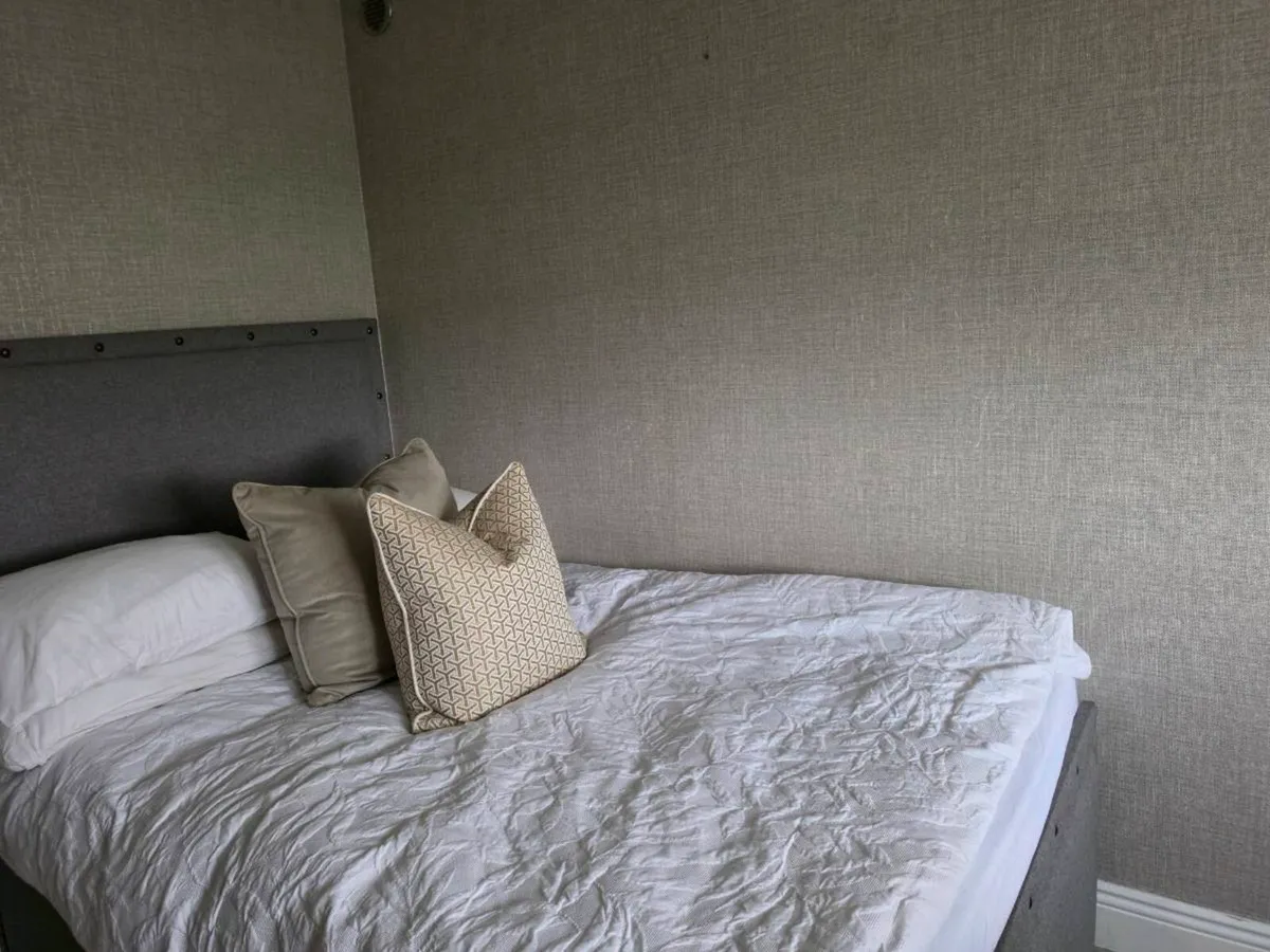 Grey Double Stud bed like new - Image 4