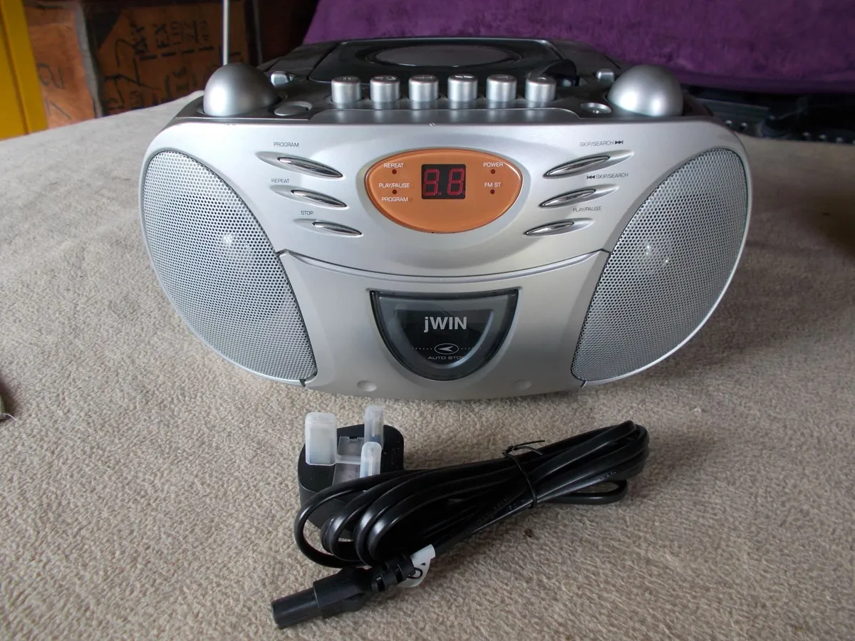 Jwin Portable Radio Cassette CD Player - Image 1