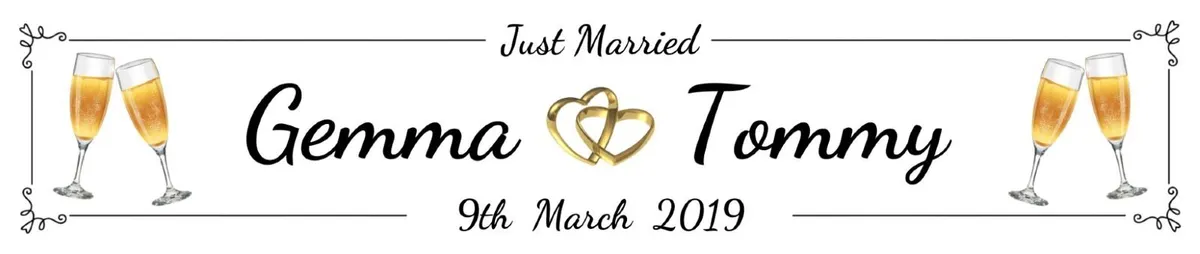 Personalised Wedding Number Plates - Image 2
