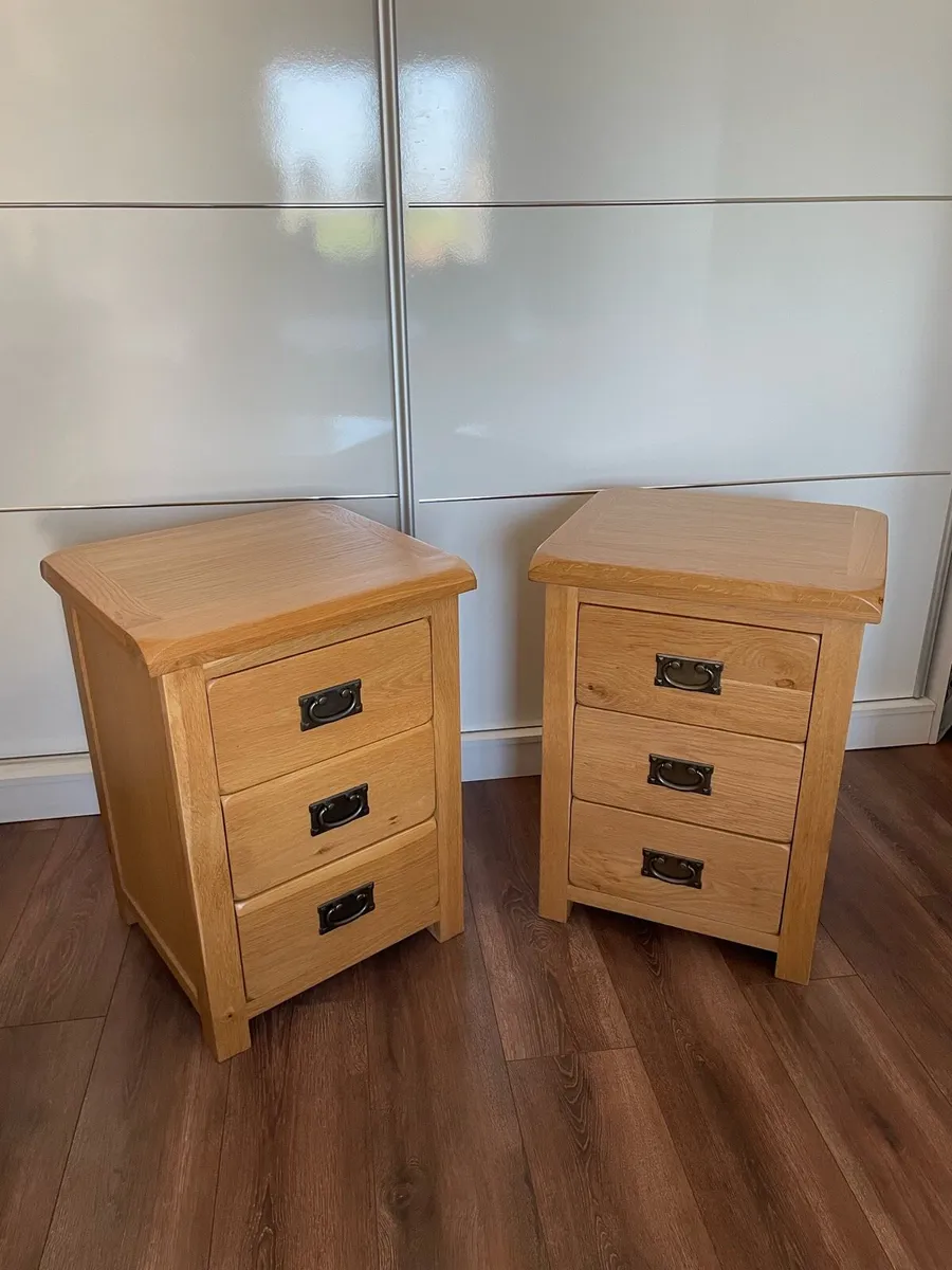 Oak Drawer Bedside Table - Image 1