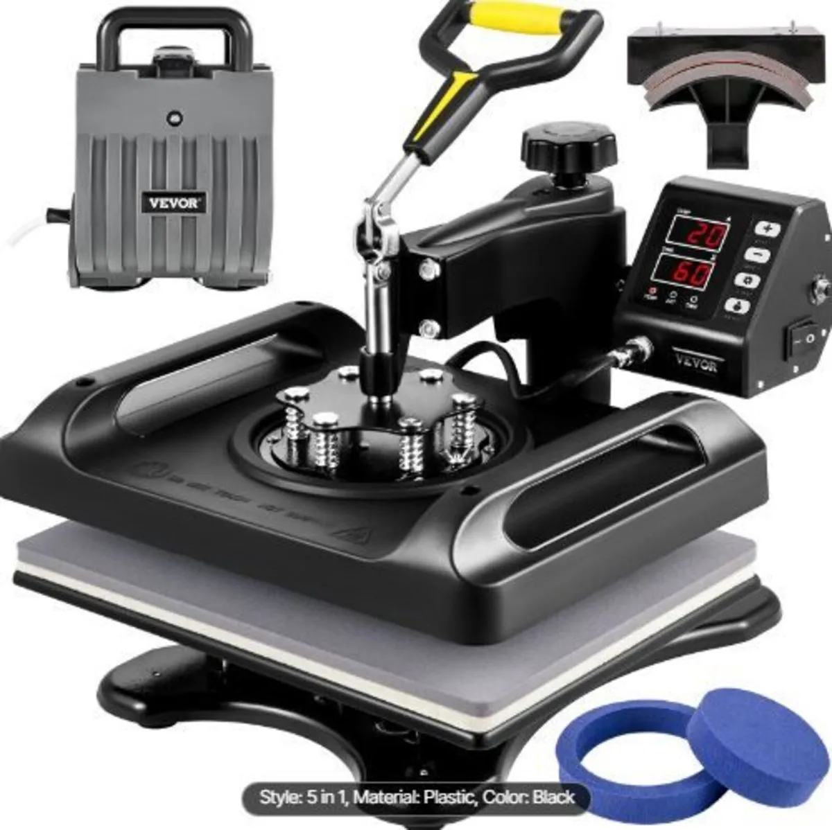 Heat Press Machine 12 x 15 Inch 5 In 1 Shirt Prin - Image 4