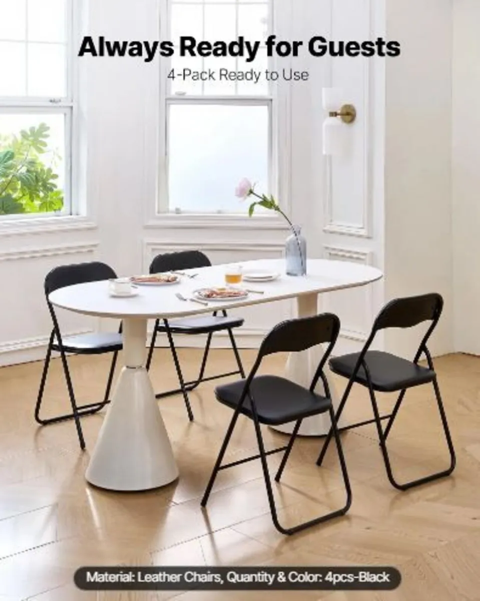 4 Pack Folding Chairs - Image 2