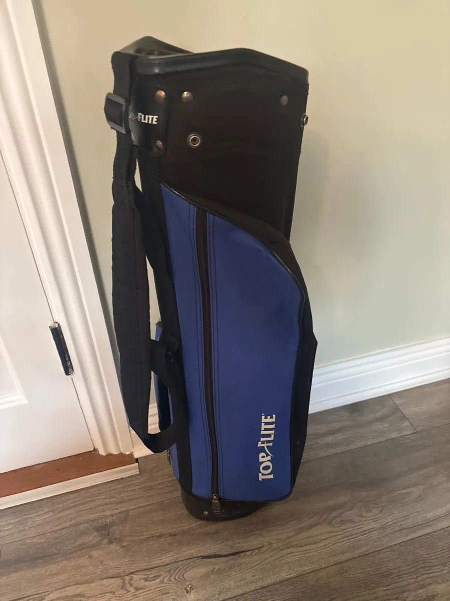 Pencil golf bag blue and black top flite - Image 3
