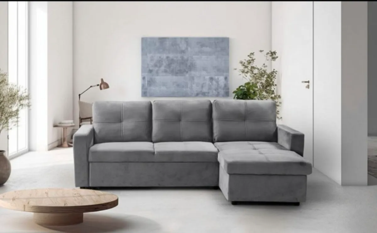 Premium L Shape Corner Sofa Bed | Storage Included - Image 2