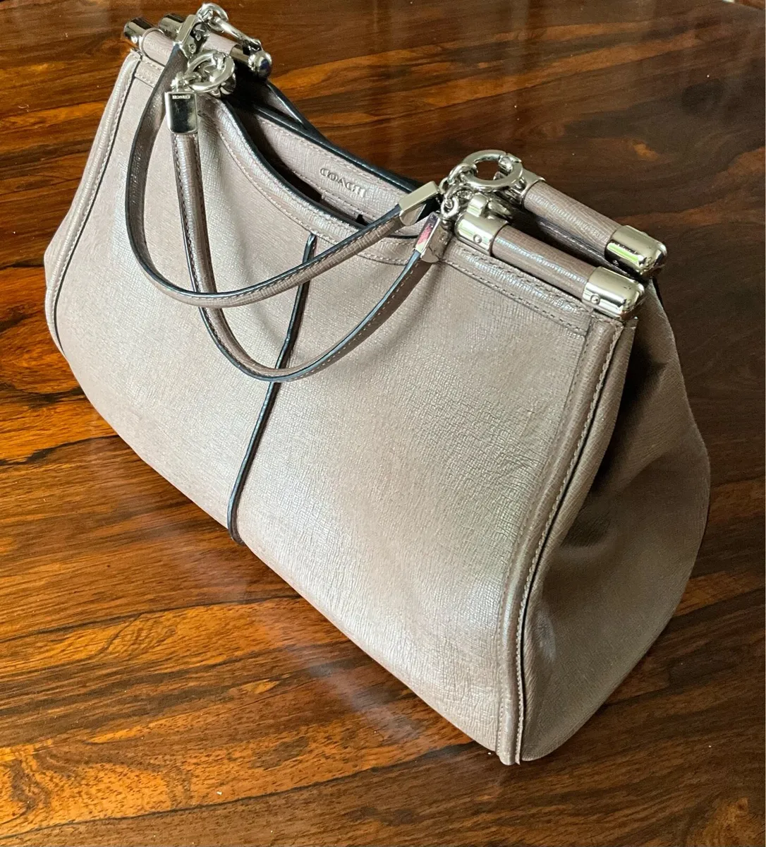 COACH Brown Leather Satchel Hand/Shoulder Bag - Image 3
