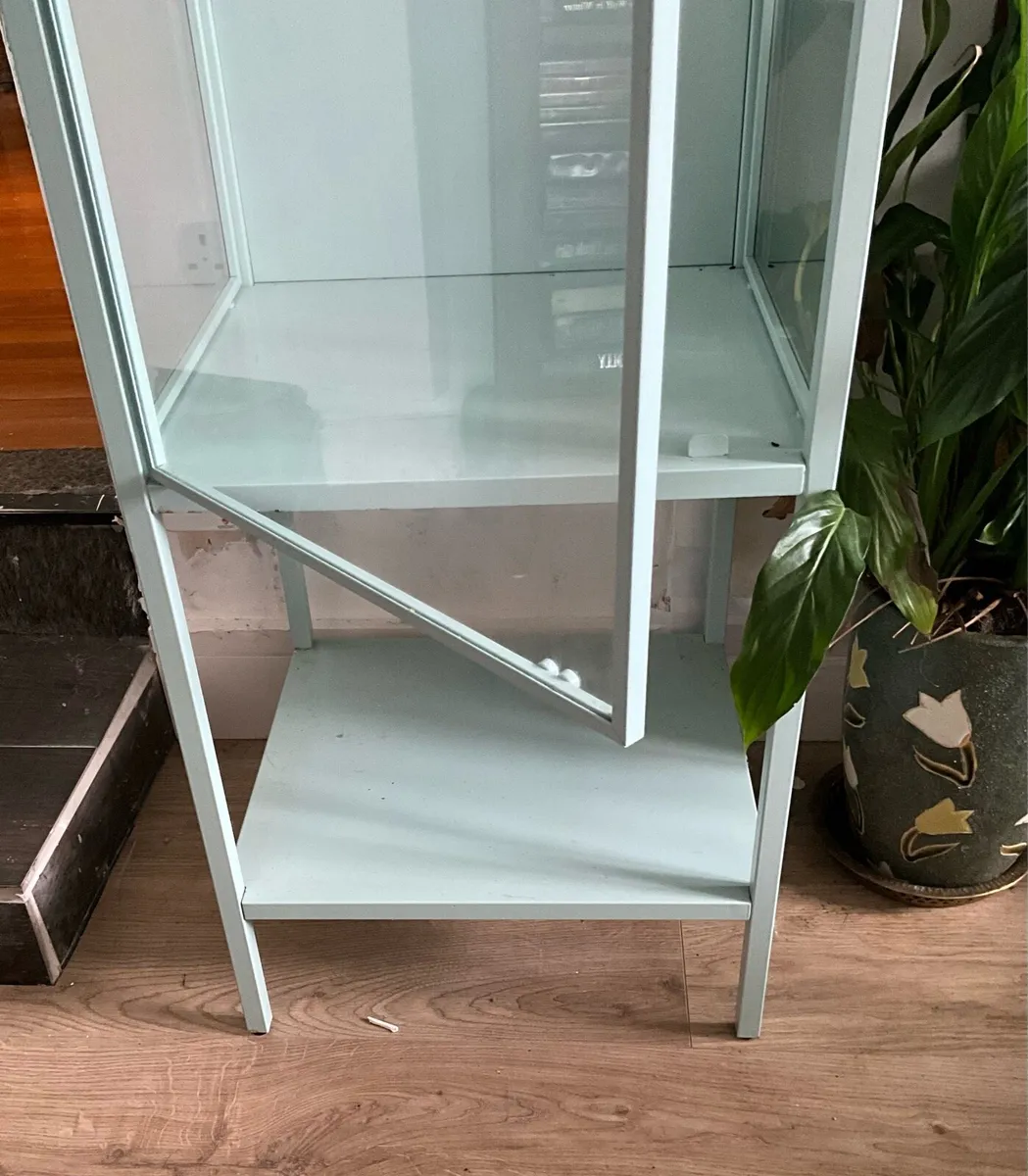 Tall Glass Cabinet with Glass Door - Image 4