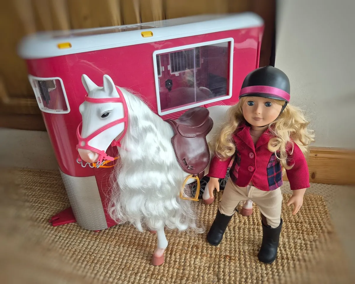 American Girl Doll & Horsebox - Image 1