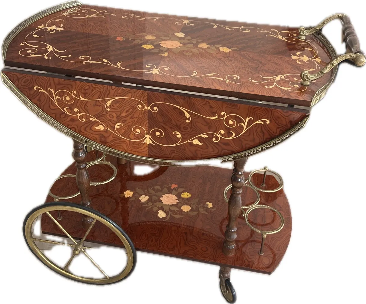 Vintage Mid Century Drinks Trolley - Image 3